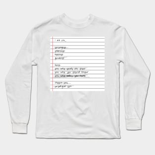 Ron's Checklist Long Sleeve T-Shirt